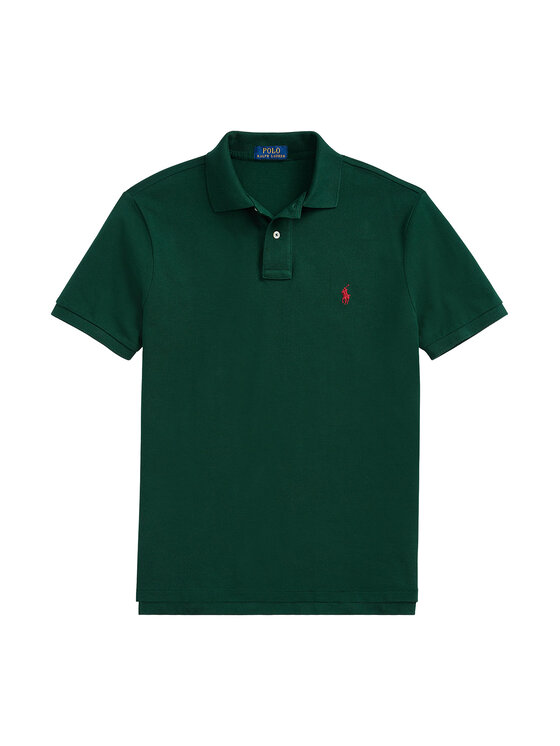 Polo Ralph Lauren Polo Ralph Lauren Тениска с яка и копчета Core Replen 710782592 Зелен Custom Slim Fit