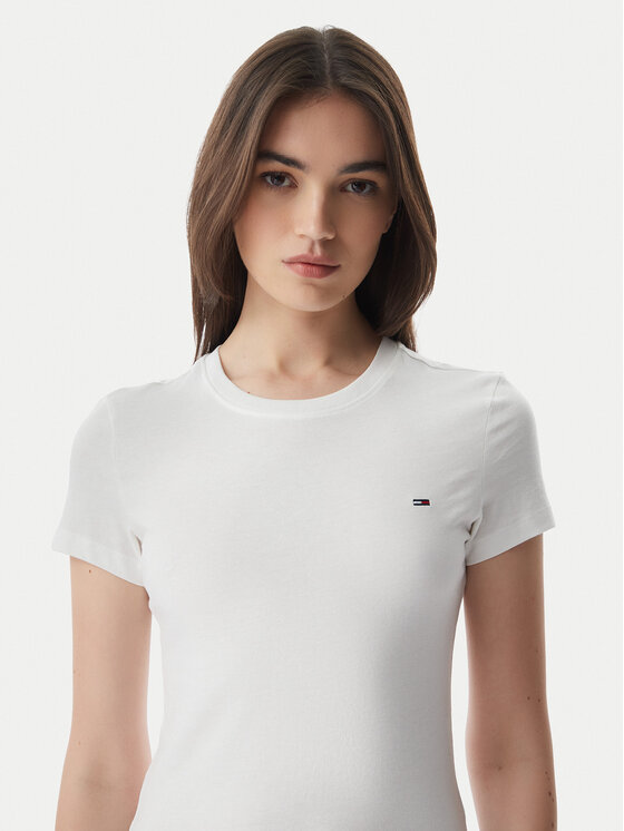 Tommy Jeans Tommy Jeans T-Shirt-Set DW0DW21366 Weiß Slim Fit