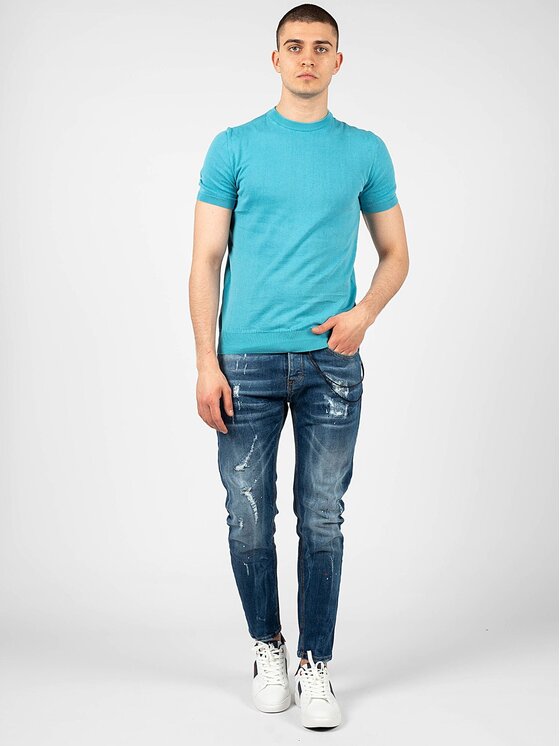 Xagon Xagon T-Shirt P23 081K 1200K Niebieski Regular Fit
