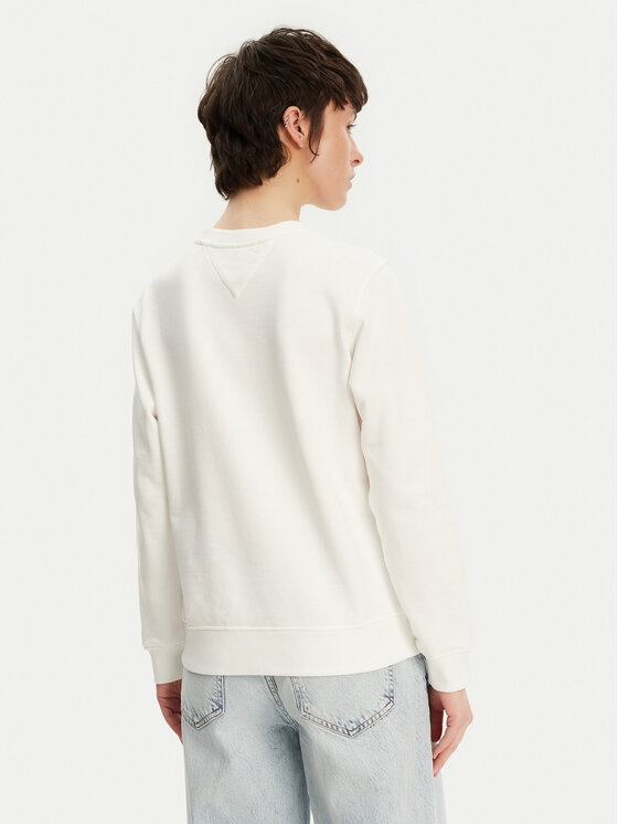 Tommy Jeans Tommy Jeans Bluză Essential DW0DW20639 Alb Regular Fit