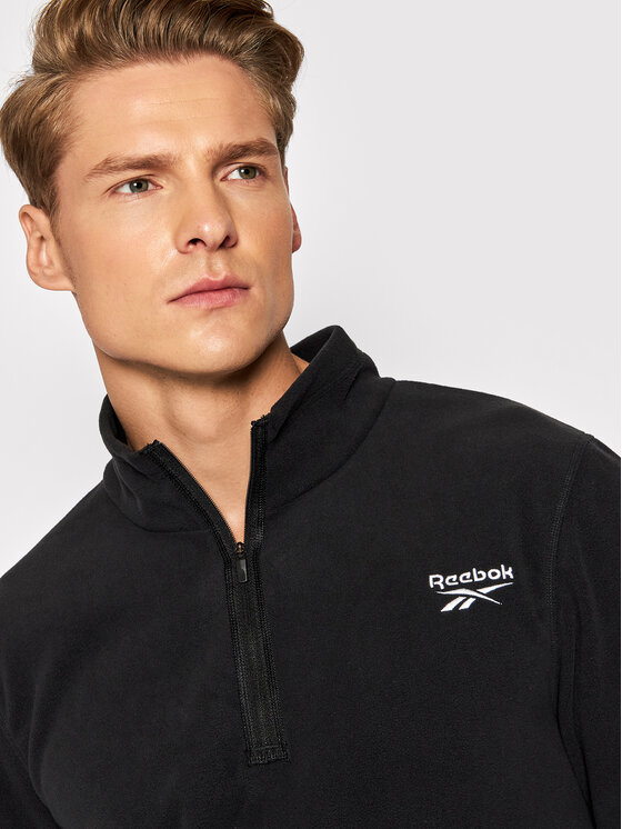 Reebok Reebok Fleecejacke GR8959 Schwarz Slim Fit