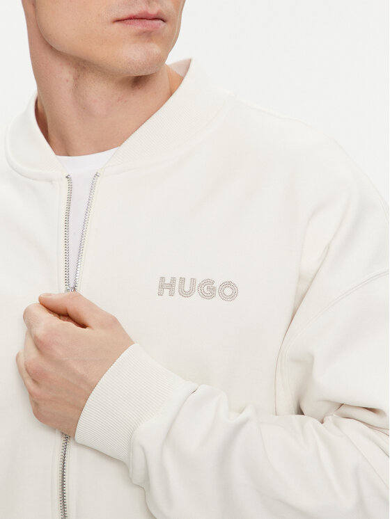 HUGO Hugo Majica dugih rukava 50509978 Bijela Oversize