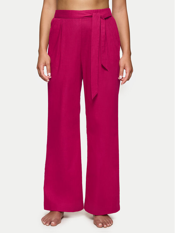 Triumph Triumph Kalhoty z materiálu Summer 10222571 Růžová Relaxed Fit
