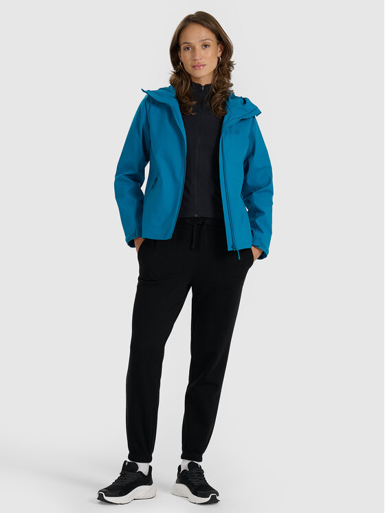 4F 4F Kurtka przejściowa MULTI ACTIVE Turkusowy Regular Fit