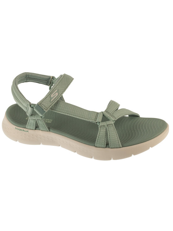 Skechers Skechers Sandały Skechers Go Walk Flex Sandal - Sublime Zielony