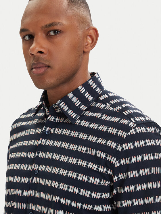 BOSS BOSS Camicia Rash 50559628 Blu scuro Regular Fit