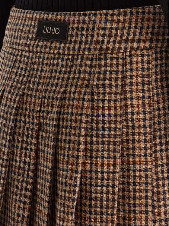 Liu Jo Liu Jo Mini sukně MF5156 T4335 Béžová Regular Fit