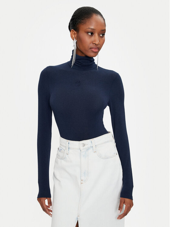 PINKO Pinko Rollkragenpullover Abdaly 102067 A24I Dunkelblau Regular Fit