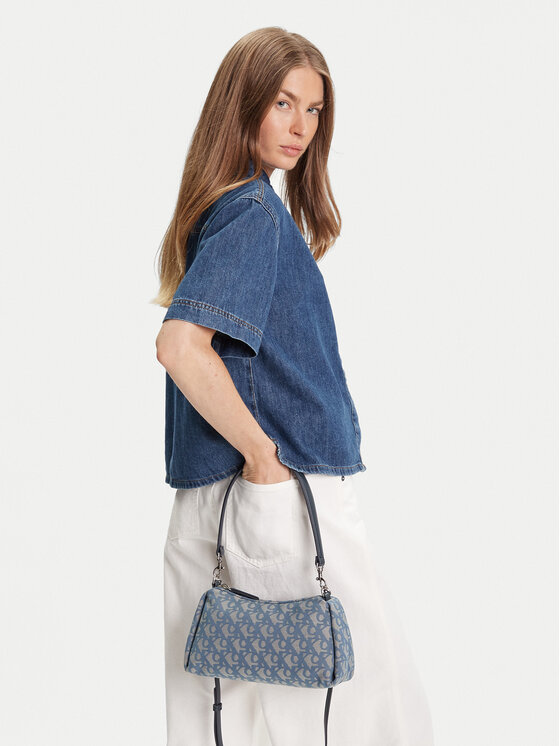 Calvin Klein Jeans Calvin Klein Jeans Ročna torba Ckj Monogram Drop Sm Shoulder Ba LV04K3142G Modra