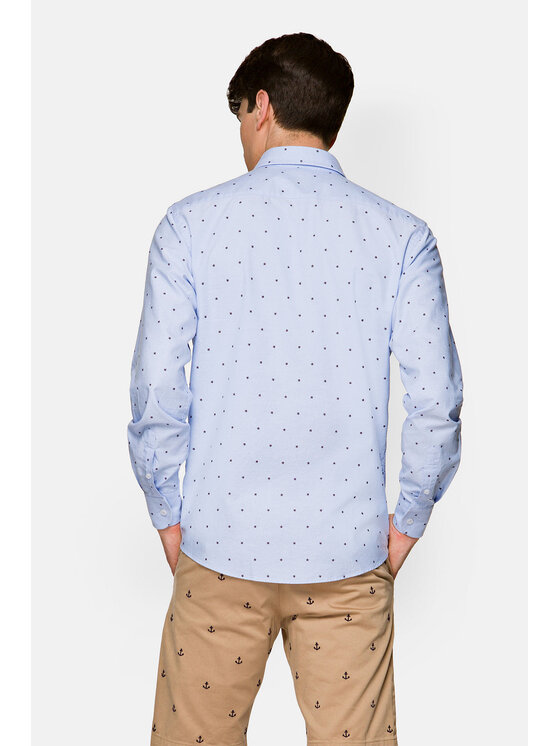 Lancerto Lancerto Koszula Amanda KO073121000034 Niebieski Slim Fit