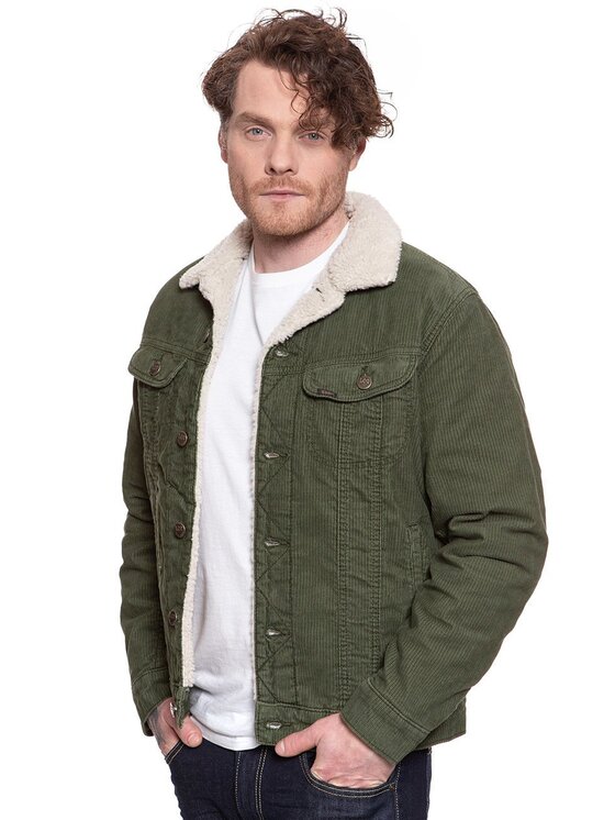 Lee Lee Giubbotto invernale SHERPA JACKET Verde Regular Fit