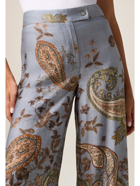 Oltre Oltre Pantaloni di tessuto P00IR009178N0Z4 Turchese Regular Fit