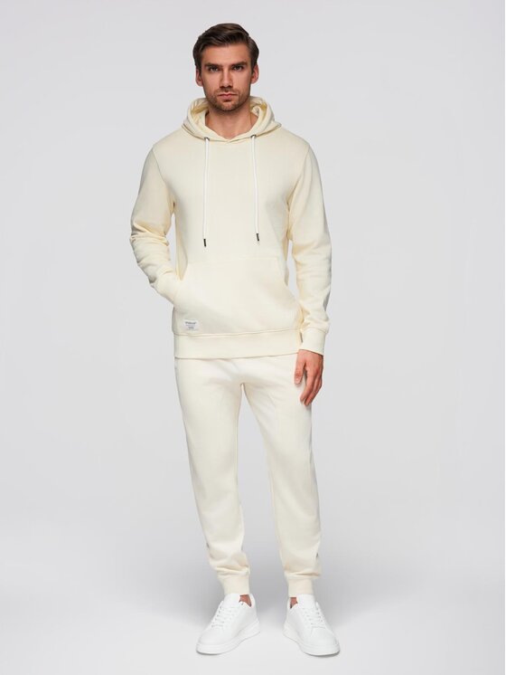 Ombre Ombre Komplet dresowy Z121 Écru Regular Fit