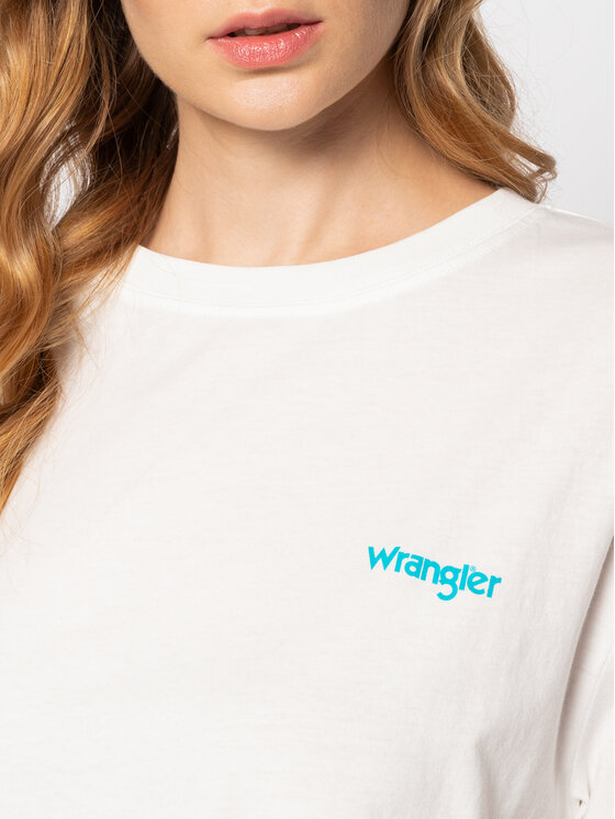 Wrangler Wrangler T-Shirt Boyfriend Tee W7Q2GH737 112132081 Kolorowy Relaxed Fit