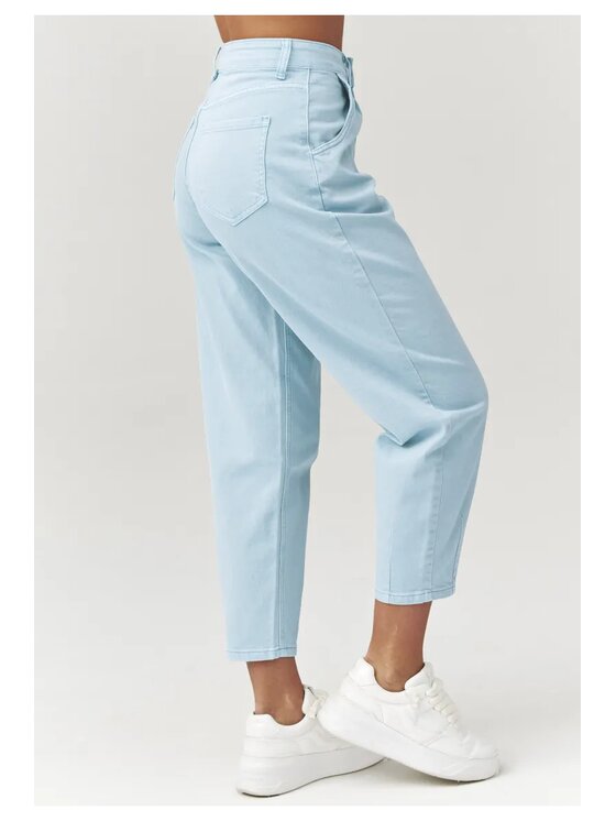 Makadamia Makadamia Jeansy C31 Niebieski Baggy Fit