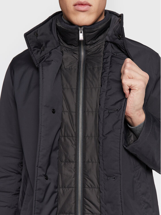 BOSS Boss Demisezoninė striukė P-Coxtan-N-231F 50487293 Tamsiai mėlyna Regular Fit