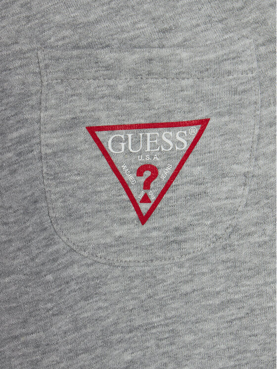 Guess Guess Spodnie dresowe N93Q17 KAUG0 Szary Regular Fit
