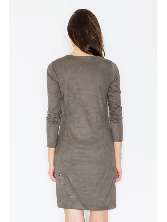 FIGL FIGL Sukienka M455 Khaki Regular Fit