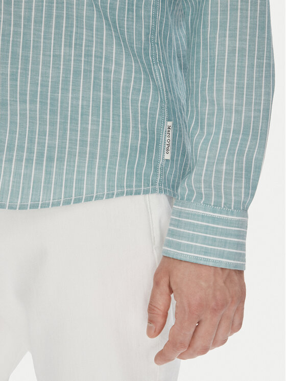Marc O'Polo Marc O'Polo Πουκάμισο 526 7210 42358 Πράσινο Slim Fit