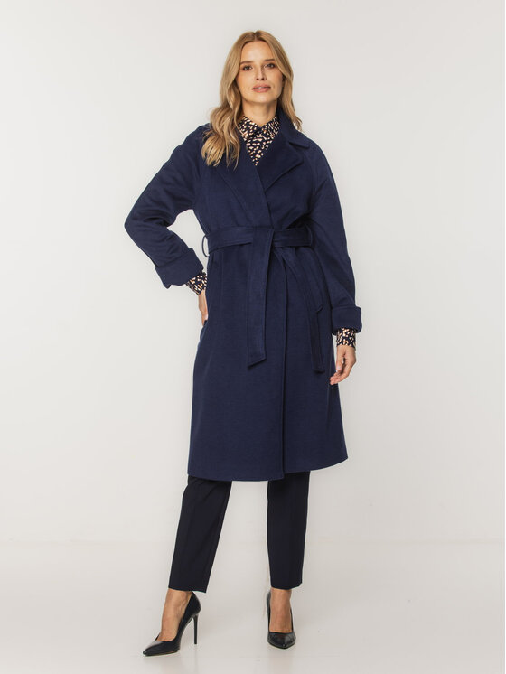 Willsoor Willsoor Płaszcz zimowy 65347 65348 Granatowy Regular Fit