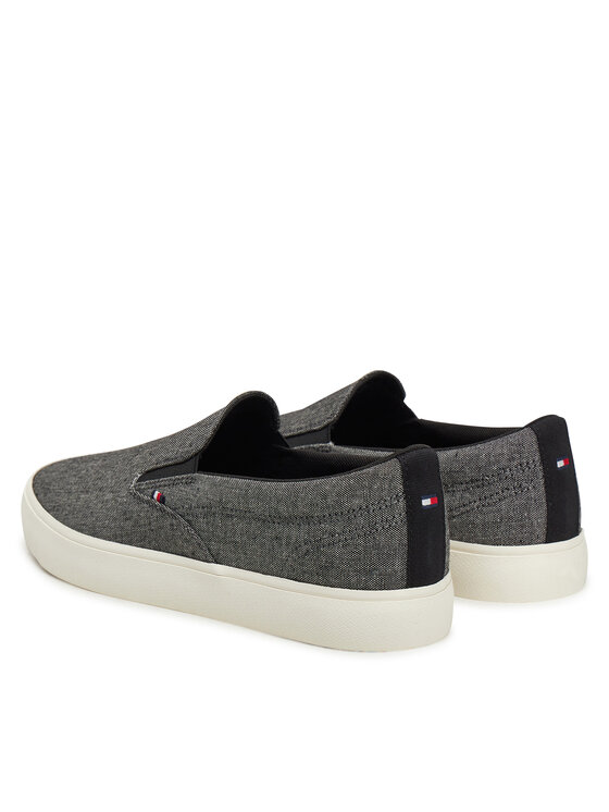 Tommy Hilfiger Tommy Hilfiger Гуменки Th Hi Vulc Low Slip On Ch FM0FM05390 Сив