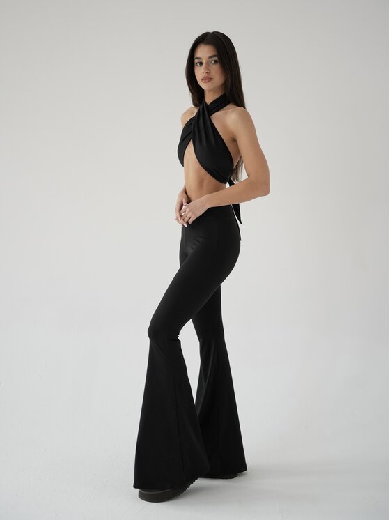 MissDenim MissDenim Top Soft Touch Czarny Second Skin Fit