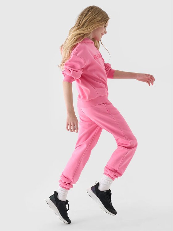 4F 4F Pantaloni da tuta 4FJRAW24TTROF1154-54S Rosa Regular Fit