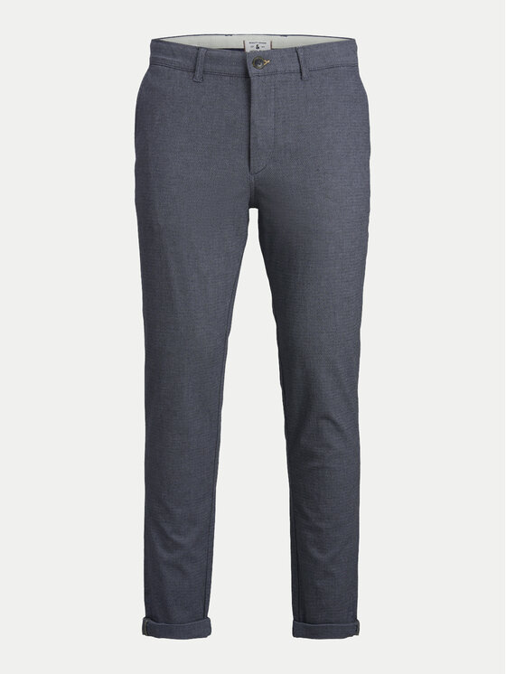 Jack & Jones Jack & Jones Chinosy Marco 12206199 Niebieski Slim Fit