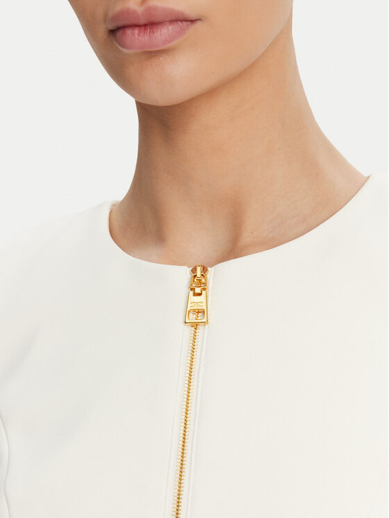 Elisabetta Franchi Elisabetta Franchi Marynarka GI-135-51E2 Biały Regular Fit