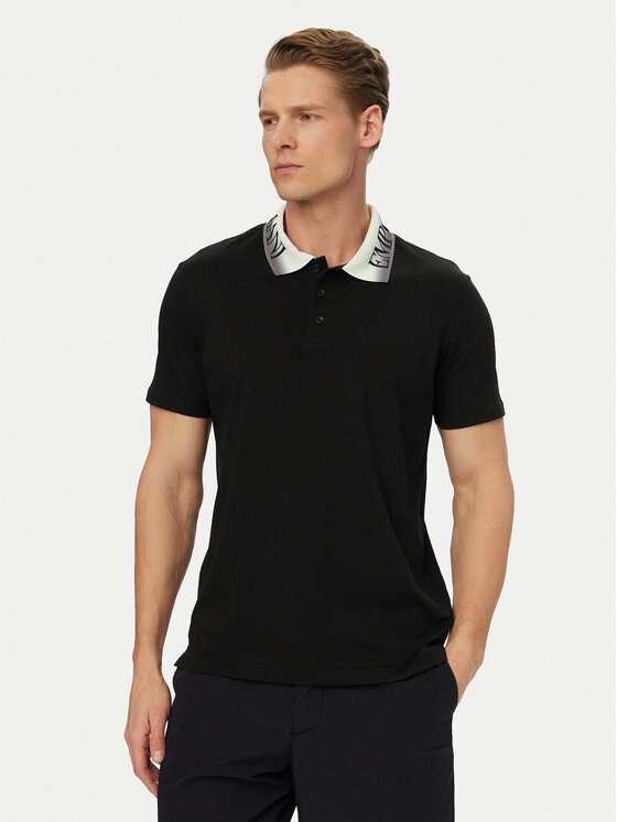 Emporio Armani Emporio Armani Polo EM000571 AF20432 UC001 Melns Regular Fit