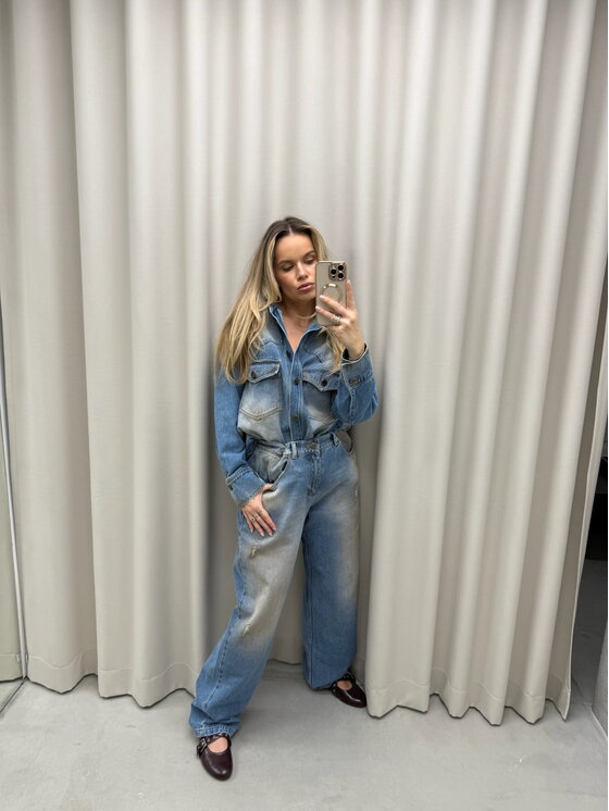 Magda Matyja Magda Matyja Koszula jeansowa Kyoto Jeans Niebieski Oversize