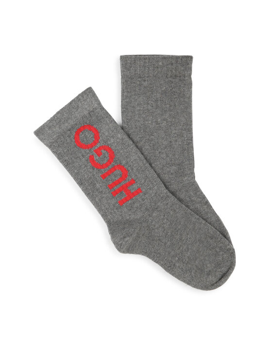 HUGO Hugo 2er-Set hohe Kindersocken G00290 Bunt