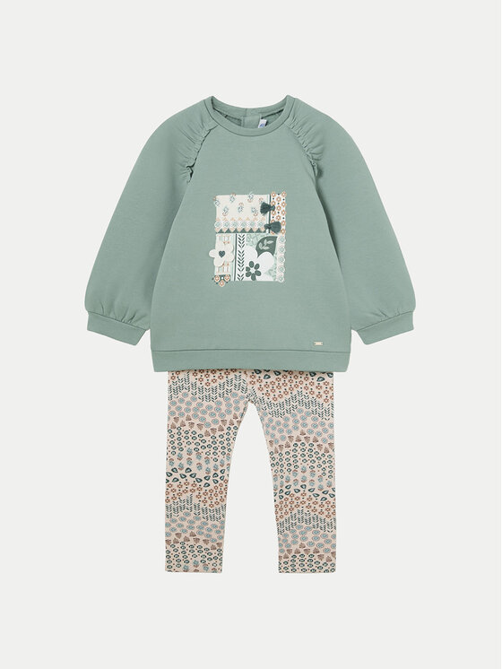 Mayoral Mayoral Set Sweatshirt und Leggings 2710 Grün Regular Fit