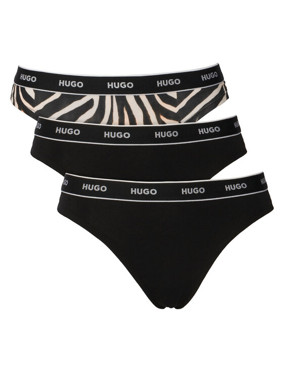 HUGO Komplet stringów 50545703 Czarny