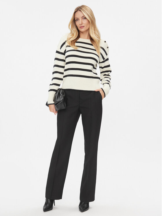 Vila Vila Megztinis 14092999 Écru Regular Fit