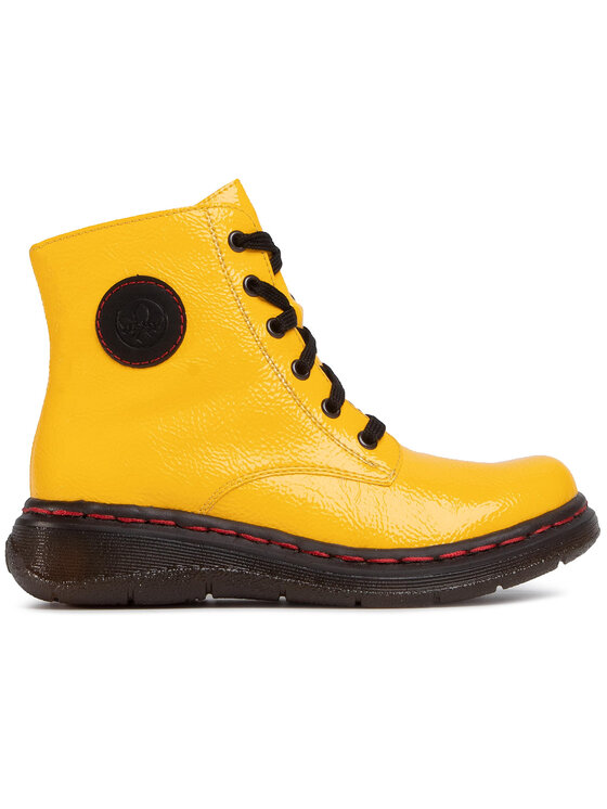 Rieker Sneaker Gelbe Rieker Stiefeletten Rieker Stiefeletten Gelb