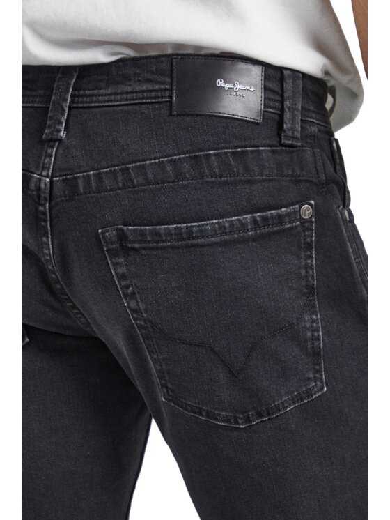 Pepe Jeans Pepe Jeans Kalhoty z materiálu PM206318XV14 000 Černá Regular Fit