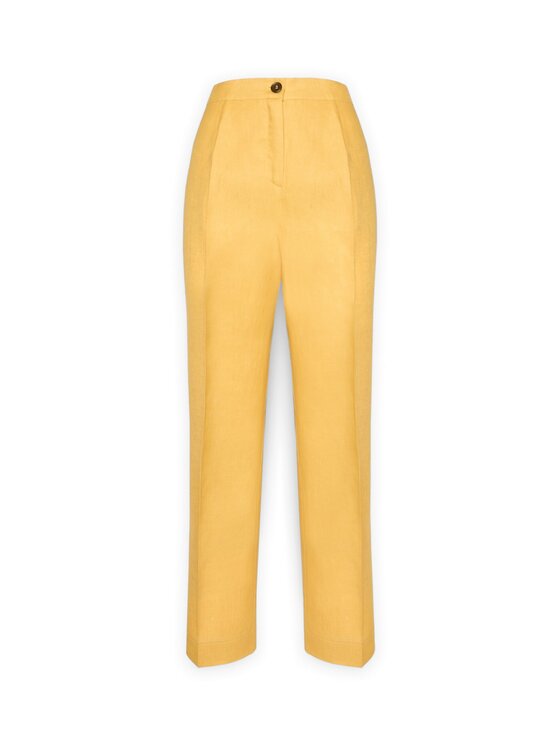 Elena Mirò Elena Mirò Pantaloni di tessuto P007P000494N018 Giallo Regular Fit