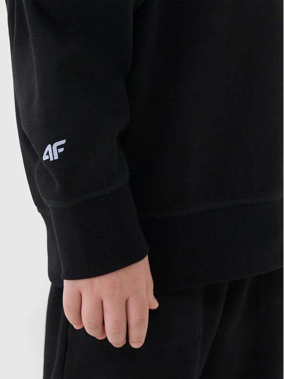 4F 4F Mikina 4FJRSS25TSWSM2040-20S Čierna Regular Fit