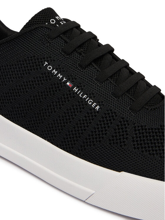 Tommy Hilfiger Tommy Hilfiger Sneakersy Th Court Knit FM0FM05823 Czarny