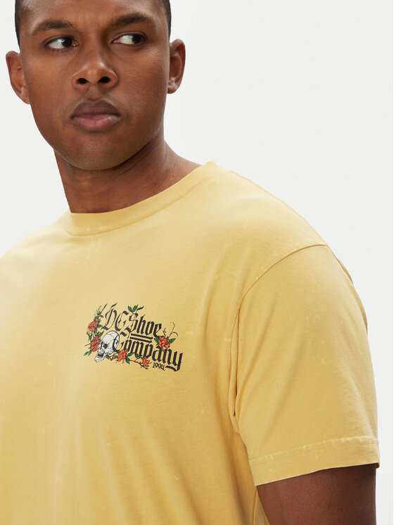 DC DC Póló ADYZT05460 Sárga Regular Fit