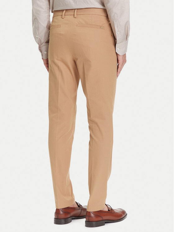 BOSS BOSS Chino nohavice P-Kaiton1 50543945 Béžová Slim Fit