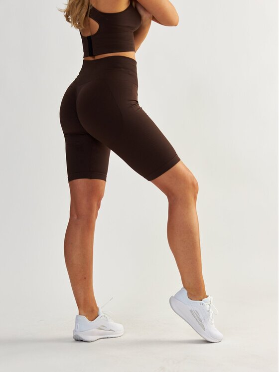 BeShaped BeShaped Szorty sportowe Modelujące Body Boost Brązowy Shaping Fit