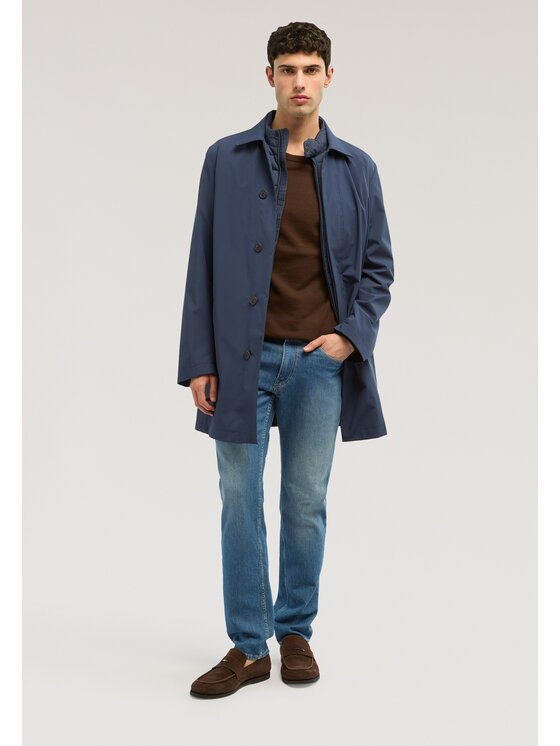 Trussardi Trussardi Płaszcz zimowy R011M000029N034 Niebieski Regular Fit