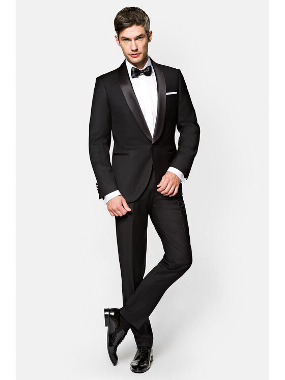 Lancerto Lancerto Szalik GA073122000018 Czarny Regular Fit