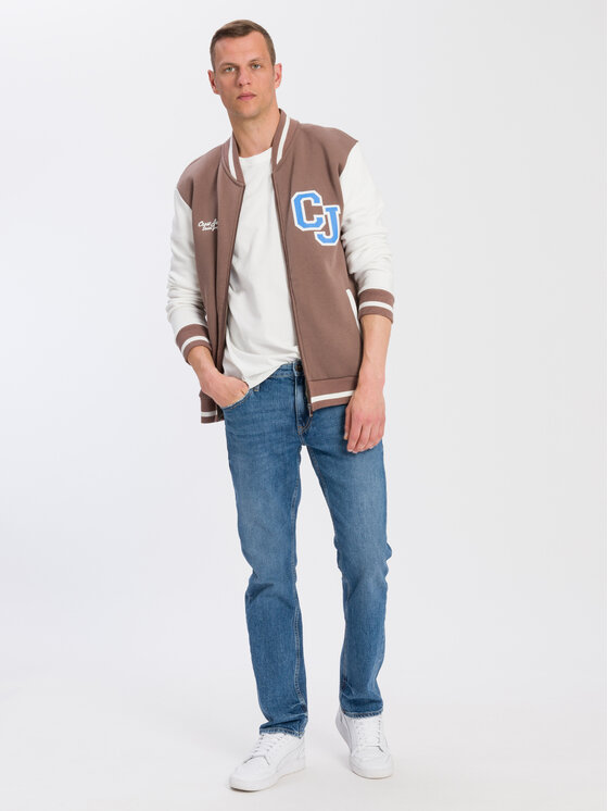 Cross Jeans Cross Jeans Bluza 25400-534 Beżowy Regular Fit