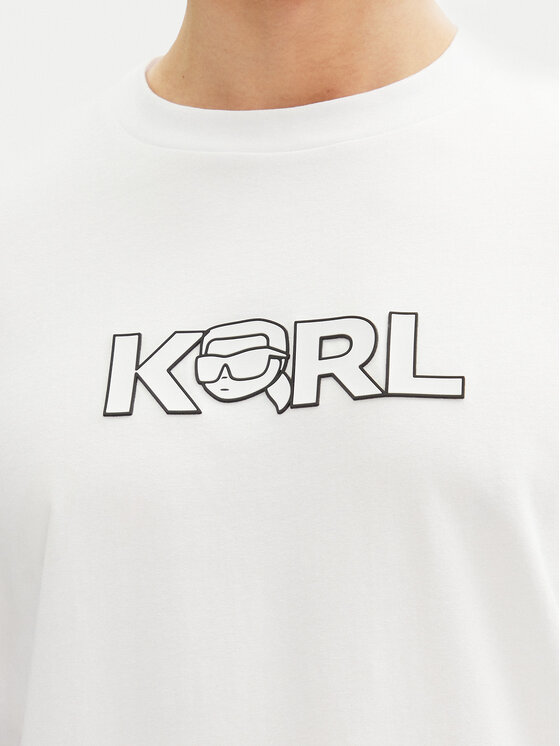 KARL LAGERFELD KARL LAGERFELD Tričko 755156 552235 Biela Regular Fit