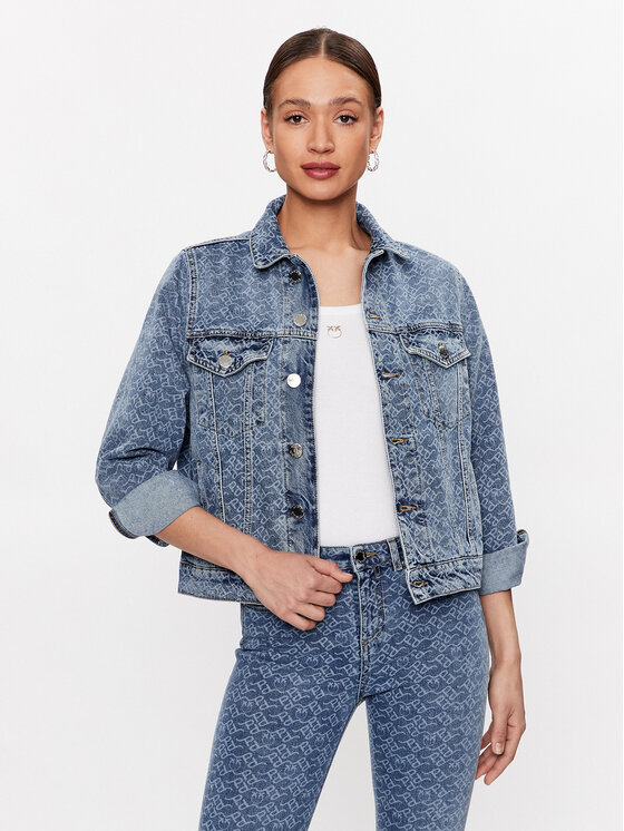 Pinko Jeans jakna 100803 A0Q0 Modra Regular Fit