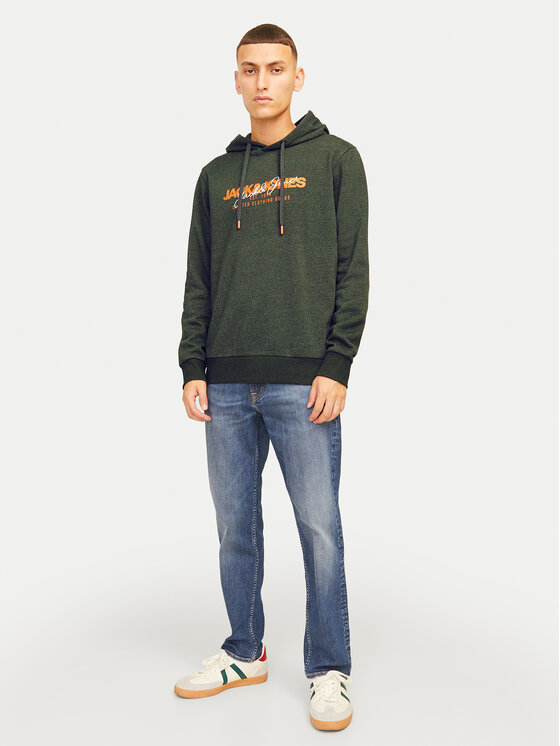 Jack&Jones Jack&Jones Majica dugih rukava Alvis 12256848 Zelena Standard Fit
