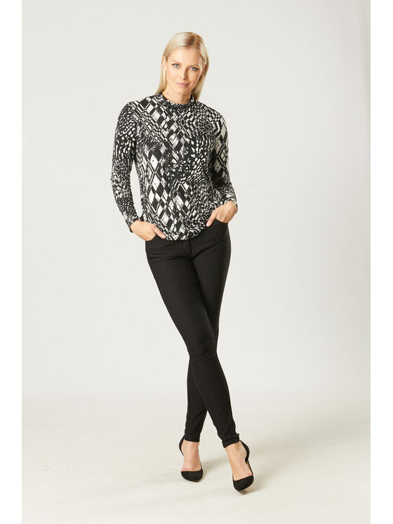 QUIOSQUE QUIOSQUE Halenka PET BLOUSE Barevná Regular Fit